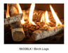 Valor Valor Birch Log Kit (L3 Series) - 1800BLK 1800BLK Fireplace Finished - Gas