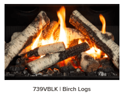 Valor Valor Birch Log Set (739VN / VP) - 739VBLK 739VBLK Fireplace Accessories