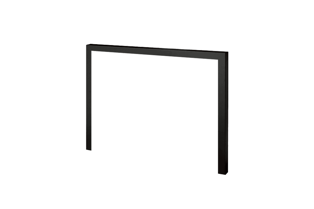 Valor Valor Black 3-Sided Square 2" Trim (G3 Series) - 767STB 767STB Fireplace Finished - Gas