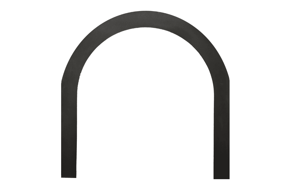 Valor Valor Black Arched Plate (for 549 only) - 549APB 549APB Fireplace Accessories