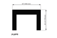 Valor Valor Black Backing Plate (G3 Series) - 763BPB 763BPB Fireplace Finished - Gas