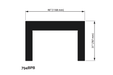 Valor Valor Black Backing Plate (G4 Series) - 794BPB 794BPB Fireplace Finished - Gas
