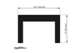 Valor Valor Black Backing Plate (G4 Series) - 799BPB-2 799BPB-2 Fireplace Finished - Gas