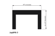 Valor Valor Black Backing Plate (G4 Series) - 799BPB-3 799BPB-3 Fireplace Finished - Gas