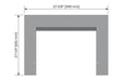 Valor Valor Black Flat Backing Plate (G3.5 Series) - 717BPBF 717BPBF Fireplace Finished - Gas