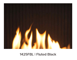 Valor Valor Black Fluted Liner (H6 Series) - 1425FBL 1425FBL Fireplace Accessories