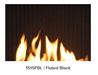 Valor Valor Black Fluted Liner (L1 Series) - 1515FBL 1515FBL Fireplace Finished - Gas