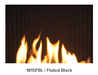 Valor Valor Black Fluted Liner (L3 Series) - 1815FBL 1815FBL Fireplace Finished - Gas