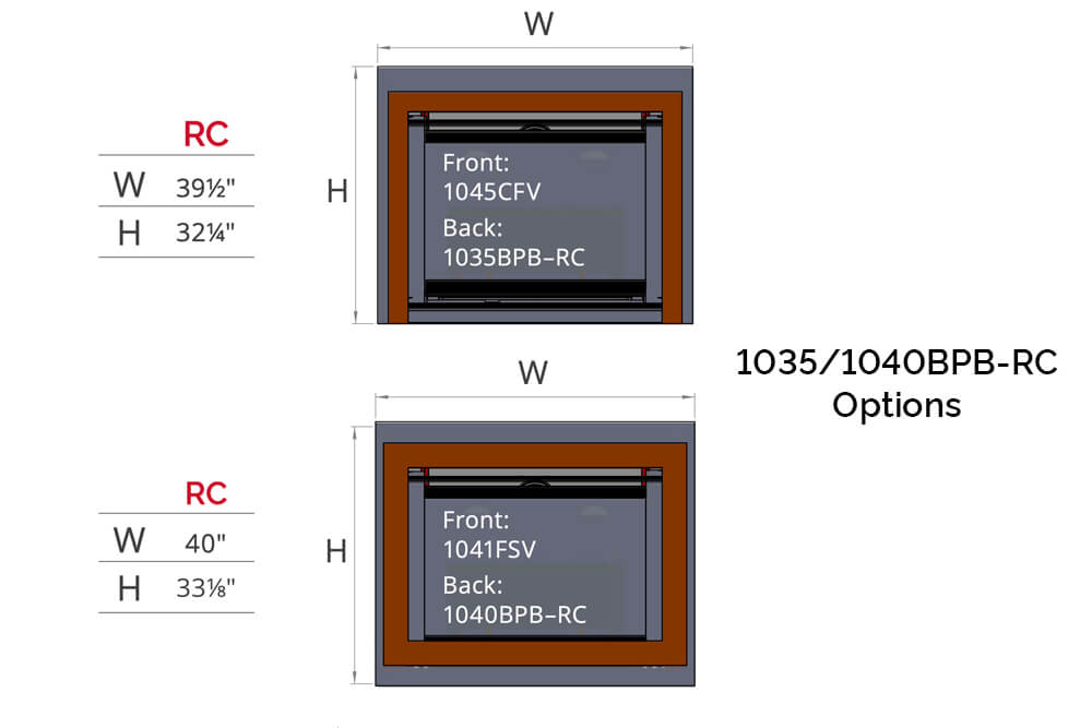 Valor Valor Black Reduced Clearance 4-Sided Backing Plate (H3 Series) - 1040BPB-RC 1040BPB-RC Fireplace Finished - Gas