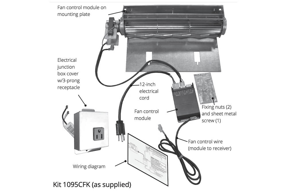 Valor Valor Circulating Fan Kit (H3 Series) - 1095CFK 1095CFK Fireplace Accessories
