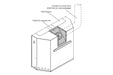 Valor Valor Co-axial Conversion Kit (1000 H3 Series) - 1000CAA 1000CAA Fireplace Venting