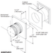 Valor Valor Direct Vent Terminal Coaxial (w/ wall thimble) - 658DVK2 658DVK2 Fireplace Venting
