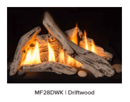 Valor Valor Driftwood Set (Madrona Freestanding & Retrofire Series) - MF28DWK MF28DWK Fireplace Finished - Gas
