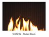 Valor Valor Fluted Black Liner (H3 Series) - 1025FBL 1025FBL Fireplace Finished - Gas