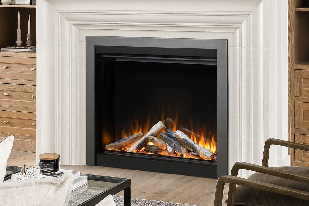 Valor Valor HE6 LED Projection Flame Electric Fireplace HE6-LE Fireplace Finished - Electric