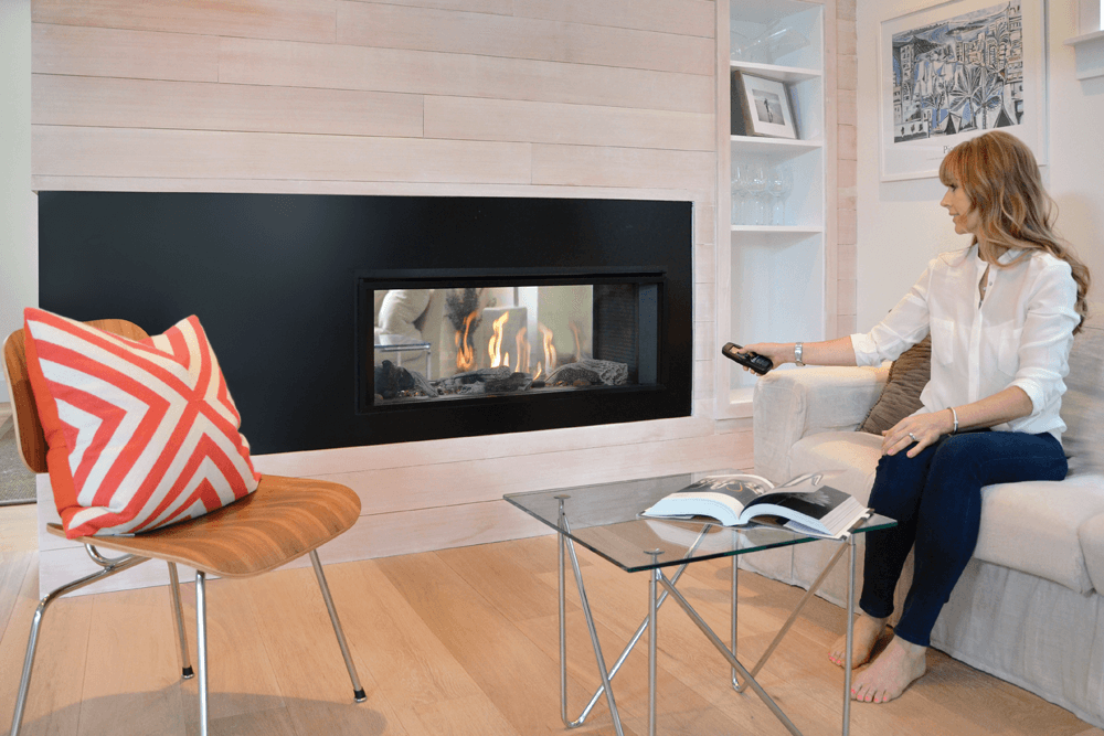 Valor Valor L1 See-Thru Linear Gas Fireplace Fireplace Finished - Gas