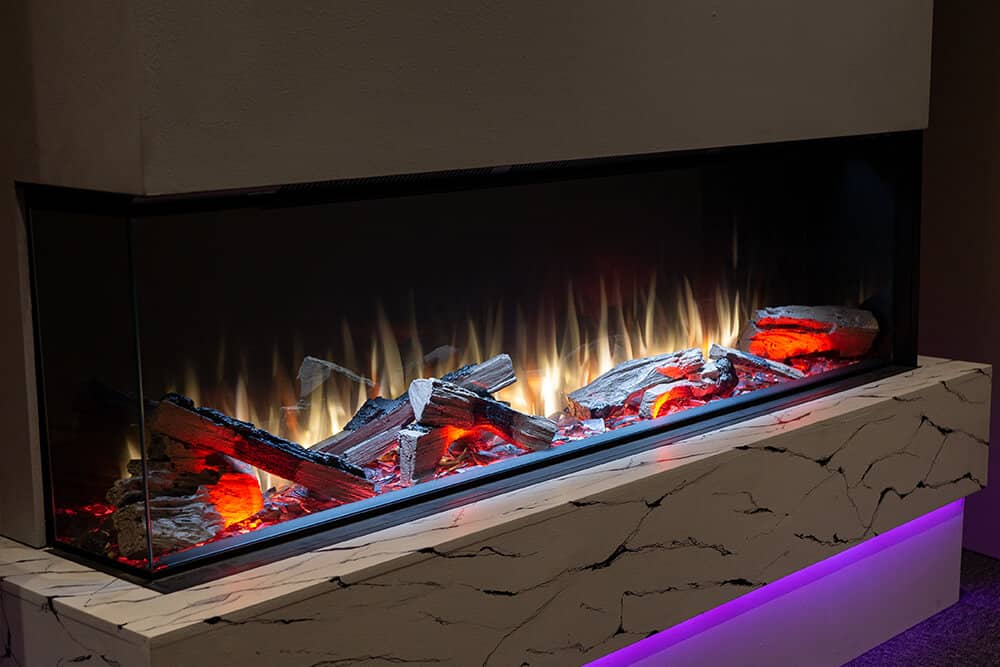 Valor Valor LEX3-S 60" Electric Fireplace LEX3-S Fireplace Finished - Electric