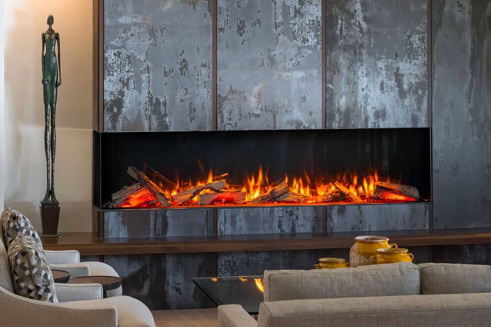 Valor Valor LEX4-S 72" Electric Fireplace LEX4-S Fireplace Finished - Electric