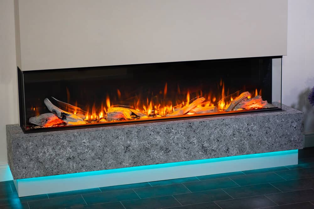 Valor Valor LEX4-S 72" Electric Fireplace LEX4-S Fireplace Finished - Electric