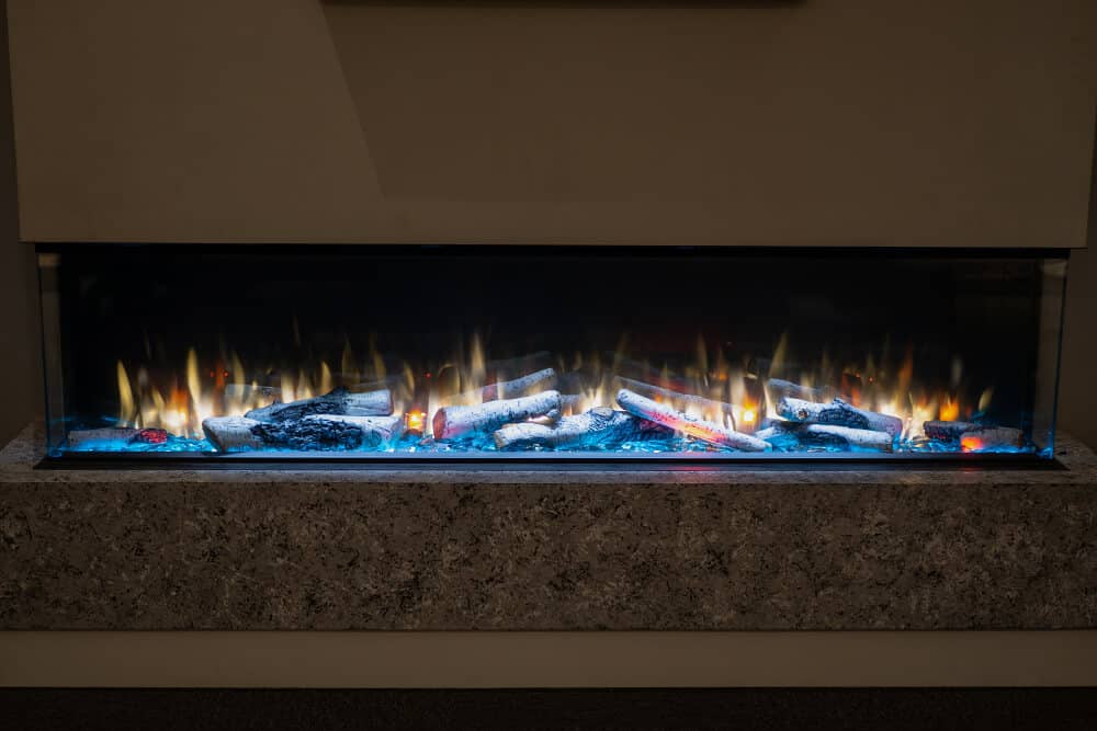 Valor Valor LEX4-S 72" Electric Fireplace LEX4-S Fireplace Finished - Electric