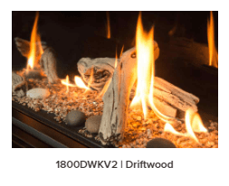 Valor Valor "Long Beach" Log Set (L3 Series) - 1800DWKv2 1800DWKv2 Fireplace Finished - Gas