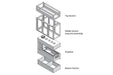 Valor Valor LX1 Steel Framing Kit (LX1 Pier Series) - 2100SFK 2100SFK Fireplace Accessories