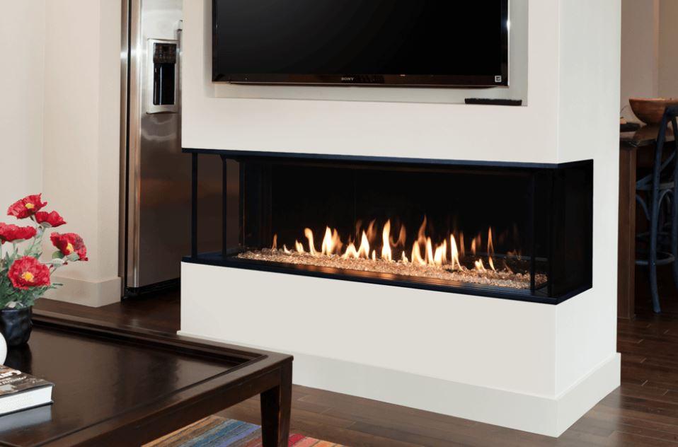Valor Valor LX2 Series 3-Sided Gas Fireplace Fireplace Finished - Gas