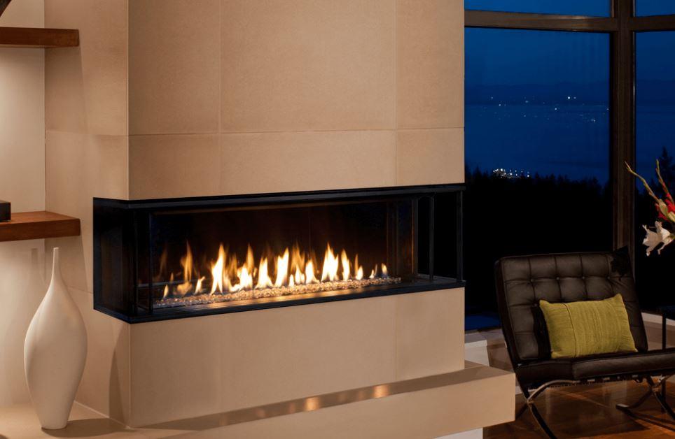 Valor Valor LX2 Series 3-Sided Gas Fireplace Fireplace Finished - Gas