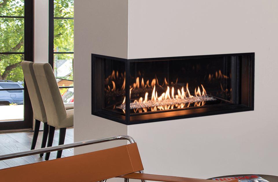 Valor Valor LX2 Series Gas Fireplace (Left Corner) Fireplace Finished - Gas