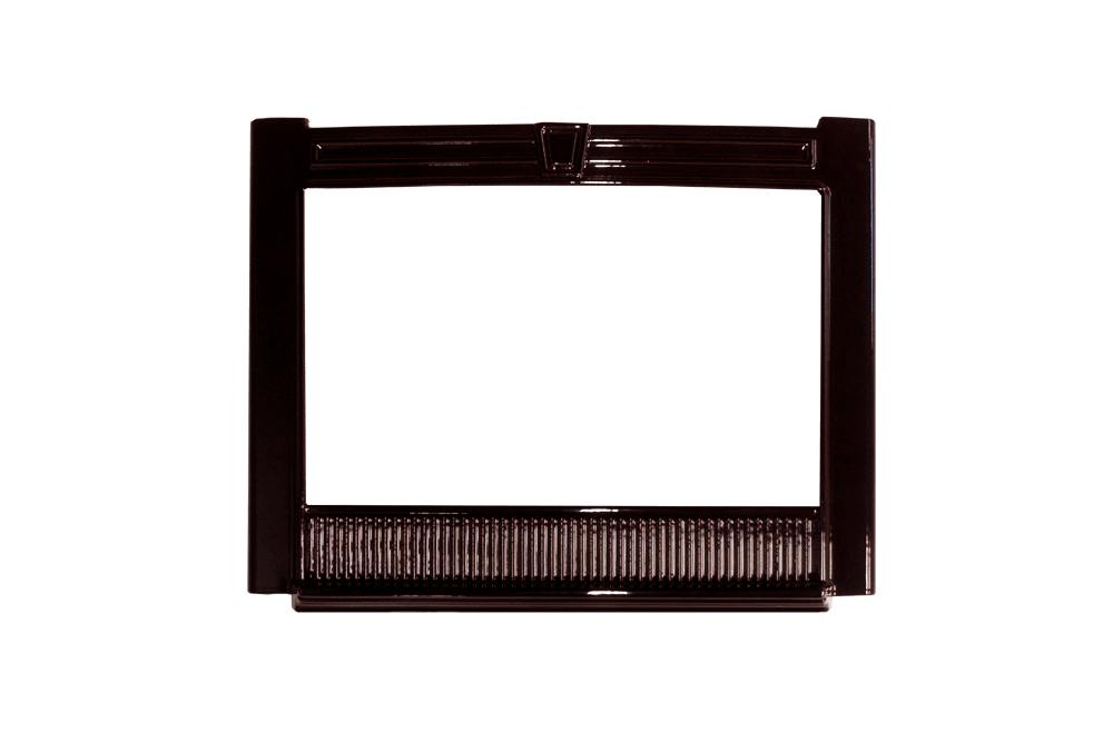Valor Valor Majolica Brown Enamel Madrona Traditional Sqaure Front (Box 2 of 2) (Madrona Freestanding Series) - MFCS02-3 MFCS02-3 Fireplace Accessories