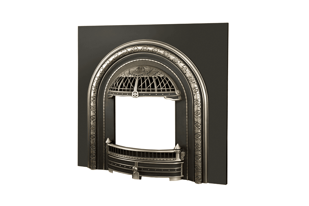 Valor Valor Polished Windsor Arch Front w/ Cast Iron Plate (ZC Portrait Series) - 539AFPv2 539AFPv2 Fireplace Finished - Gas