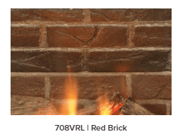 Valor Valor Red Brick Liner (G3.5 Series) - 708VRL 708VRL Fireplace Finished - Gas