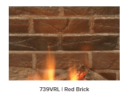 Valor Valor Red Brick Liner (G3 Series) - 739VRL 739VRL Fireplace Finished - Gas