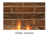Valor Valor Red Brick Liner (G3 Series) - 739VRL 739VRL Fireplace Finished - Gas