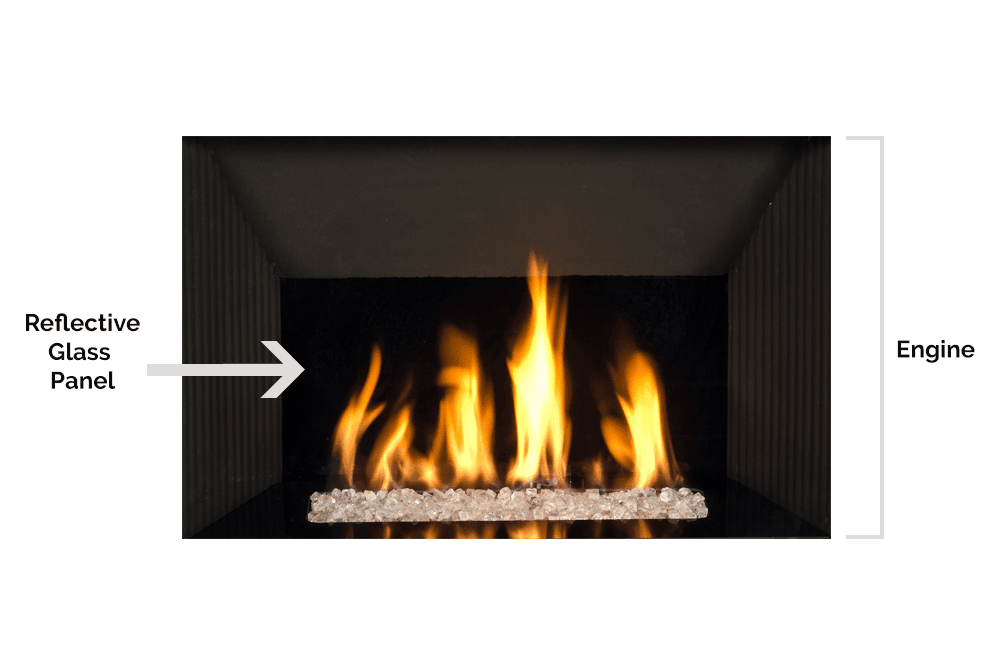 Valor Valor Reflective Glass Panel (G4 Series) - 785RGP 785RGP Fireplace Accessories