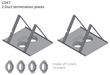 Valor Valor Termination Plates - LDK7 LDK7 Fireplace Accessories