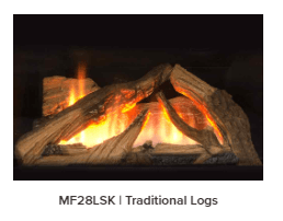 Valor Valor Traditional Log Set (Madrona Freestanding & Retrofire Series) - MF28LSK MF28LSK Fireplace Finished - Gas