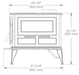 Vermont Castings Vermont Castings Aspen C3 Wood Stove 0002505 Fireplace Finished - Wood
