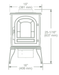 Vermont Castings Vermont Castings Aspen C3 Wood Stove 0002505 Fireplace Finished - Wood