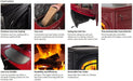 Vermont Castings Vermont Castings Dauntless Flexburn Wood Burning Stove Fireplace Finished - Wood