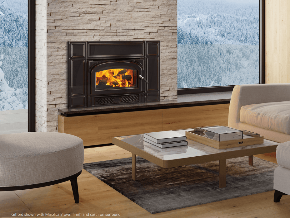 Vermont Castings Vermont Castings Gifford Wood-Burning Insert (Majolica Brown) GIFFORD-BM Fireplace Finished - Wood