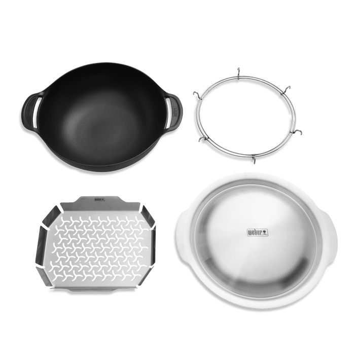 Weber WEBER CRAFTED Wok & Steamer Set - 7606 7606 Barbecue Accessories