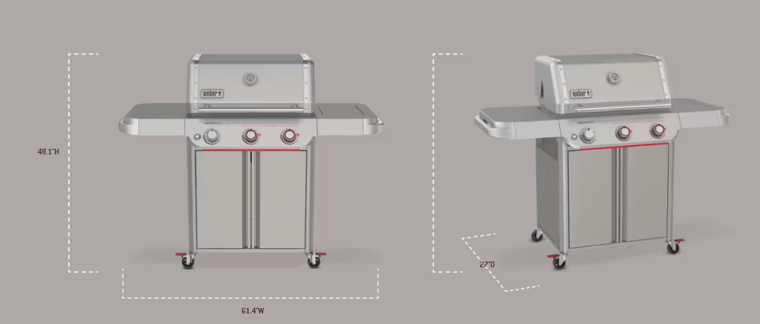 Weber Weber Genesis E-325W Titanium Edition Gas Grill Barbecue Finished - Gas