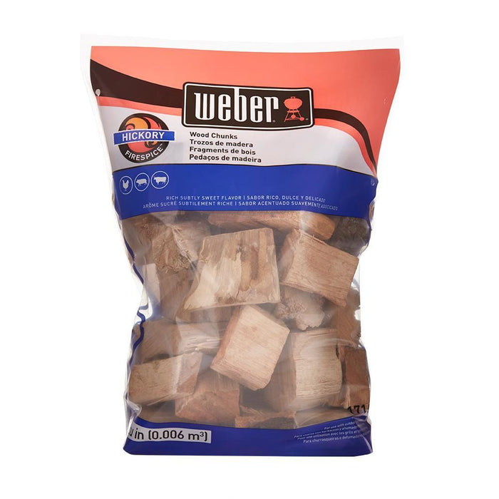 Weber Weber Hickory Wood Chunks (4 lb.) - 17148 17148 Barbecue Accessories 077924051524