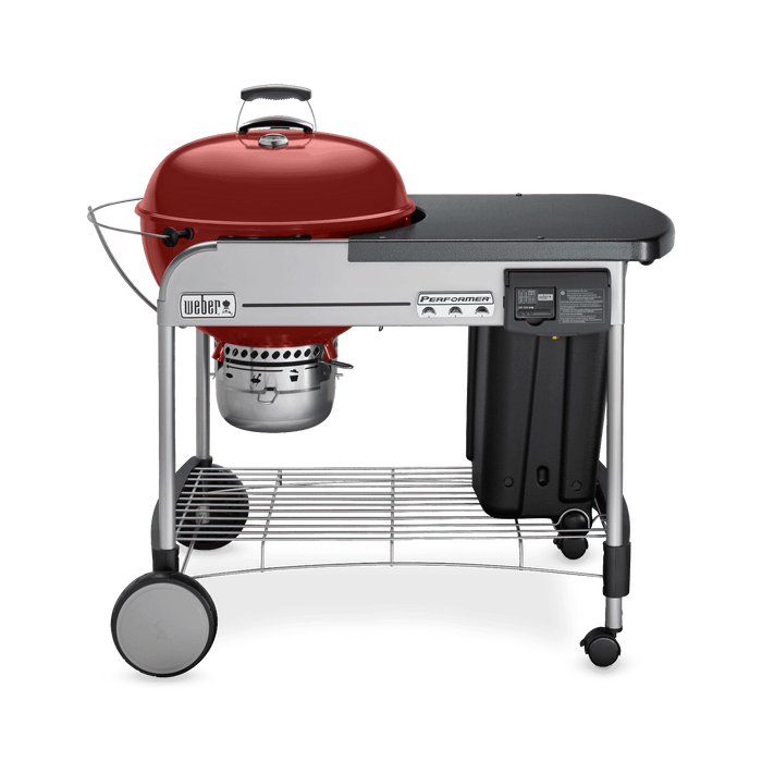 Weber Weber Performer Deluxe Charcoal Grill 22" Crimson 15503001 Barbecue Finished - Charcoal 077924032387