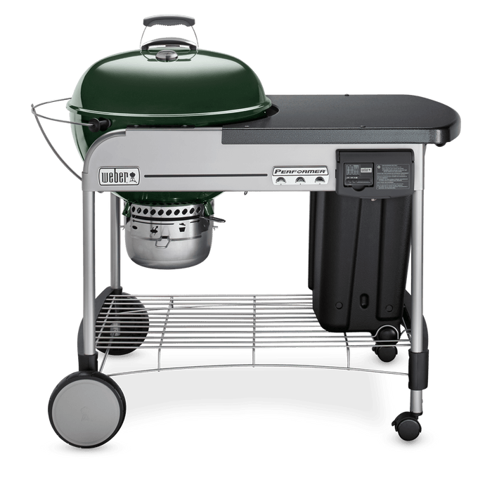 Weber Weber Performer Deluxe Charcoal Grill 22" Green 15507001 Barbecue Finished - Charcoal 077924032400