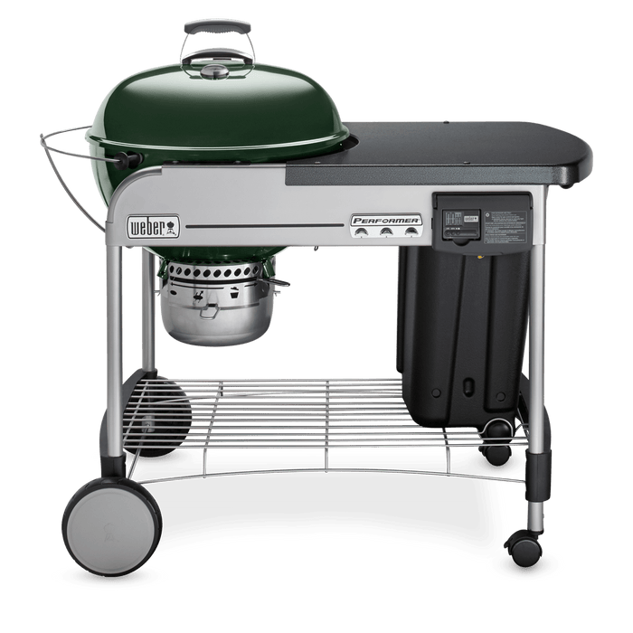 Weber Weber Performer Deluxe Charcoal Grill 22" Green 15507001 Barbecue Finished - Charcoal 077924032400