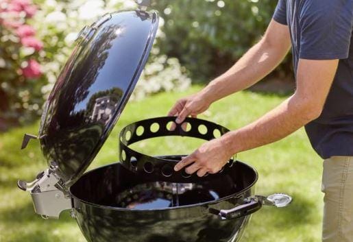 Weber Weber Premium Master-Touch 22" Charcoal Kettle Grill 17301001 Barbecue Finished - Charcoal