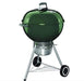 Weber Weber Premium Original 22" Kettle Charcoal Grill Green 14407001 Barbecue Finished - Charcoal