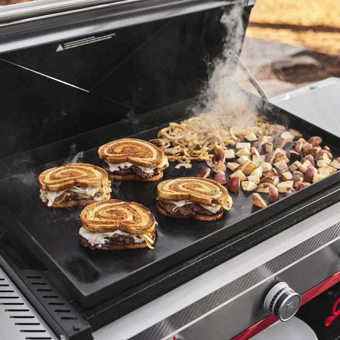 Weber Weber Slate 30" Rust-Resistant Griddle w/ Extendable Side Table Barbecue Finished - Gas